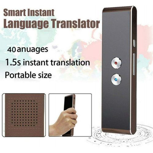 [무료배송]휴대용 여행용 양방향 실시간 다국어 스마트 번역기 Dragon Honor Translaty MUAMA Enence Smart Instant Real Time Voice Languages Translator (Black)