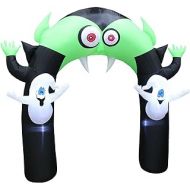 Great 8 Foot Halloween Inflatable Blowup Lights Yard Decoration Vampire Ghosts Archway