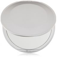 Swissco Round Compact Mirror(Silver or Black), Extra Flat, 4 Inches, 1x/5x