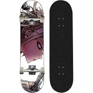 chengnuo Anime Skateboard Longboards 7 Layers Decks Complete Cruiser Professional Standard My Hero Academia：Himiko Toga，Skateboards for Adults Beginners