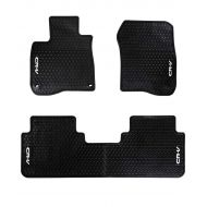 HD-Mart Car Floor Mats Rubber for Honda CR-V 5th Generation 2017-2018-2019 Custom Fit Black Auto Floor Liner Mat All Weather, Heavy Duty & Odorless