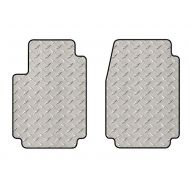 Intro-Tech Automotive Intro-Tech AC-658F-DP Diamond Plate Front Row 2 pc. Custom Fit Floor Mats for Select Acura TLX Models - Simulated Aluminum, Silver