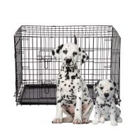 BestPet 36 Pet Kennel Cat Dog Folding Steel Crate Playpen Wire Metal Cage W/Divider