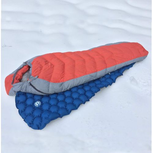  ECOTEK Outdoors Insulated Hybern8 4 Season Ultralight Inflatable Sleeping Pad with Contoured FlexCell Design - Easy, Comfortable, Light, Durable, Hammock Approved - Sub Zero Temp R