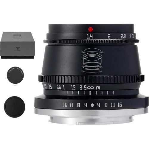  TTArtisan 35mm F1.4 APS-C Manual Focus Lens Compatible with Fuji Fujifilm X-Mount, X-A1, X-A10, X-A2, X-A2, X-A3, X-A5, X-A7, X-M1, X-M2, X-H1, X-T1, X-T10 X