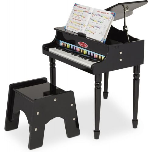  [아마존베스트]Melissa & Doug Learn-to-Play Classic Grand Piano, Mini Keyboard with 30 Hand-Tuned Keys (23.65” H X 21.4” W X 10.05” L, E-Commerce Packaging)