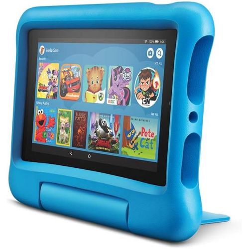  Amazon Fire 7 Kids Edition Tablet, 7 Display, 16 GB, Blue Kid-Proof Case