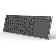 CZUR Bluetooth Keyboard with Touchpad, Portable Rechargeable Computer Keyboard with Trackpad, Wireless Ultra Slim Keyboard for PC/Laptop/Tablet/Phone/Smart TV
