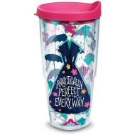 Tervis 1308583 Disney - Mary Poppins Returns Insulated Tumbler with Wrap and Fuschia Lid, 24oz, Clear