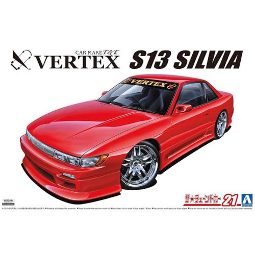  Aoshima 1/24 Scale Vertex PS13 Silvia 1991 - Plastic Model Building Kit # 58619