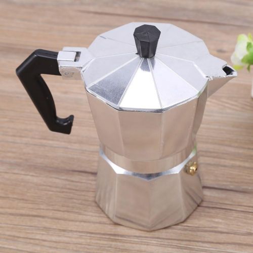  Acogedor Moka Express Stovetop Maker, 3/6/9/12 Cups Espresso Maker, Stovetop Espresso Maker, Aluminum Italian Type Moka Pot, Espresso Coffee Maker Stove, for Home Office Use Hot(600ML 12cup