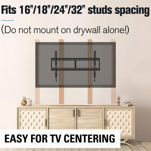  [아마존베스트]Mounting Dream Tilt TV Wall Mount Bracket for 42-84 Inch LED, LCD Flat Screen TVs, TV Mount up to VESA 800 mm and 132 LBS, One-Piece Wall Plate Easy for TV Centering on 16’’~32’’ W
