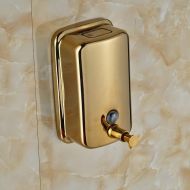 Sevenpring Bath soap Dispenser Bathroom Soap Dispenser Wall Mount 1000 ML Soap Box Gold Finished