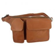 Piel Leather Waist Bag with Phone Pocket, Saddle, One Size