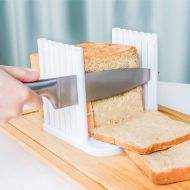 N/A Bread Slicer for Homemade Bread, Adjustable Toast Slicing Guide, Slices Evenly Loaf Cutting Guide, Foldable Sandwich Bagel Cutter Machine
