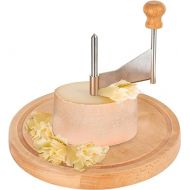 Cheese Curler Wheel with Handle - Stainless Steel Manual Handheld Whole Cheese/Chocolate Curler for Tete de Moine, Girolle, Boska, Igourmet, Parmesan, Girolle