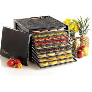 Excalibur 3926TB Electric Food Dehydrator Machine with 26-Hour Timer, Automatic Shut Off and Temperature Control, 600-Watt, 9 Trays, Black