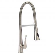 AmazonBasics Pro-Style Flexible Sprayer Kitchen Faucet - Satin Nickel