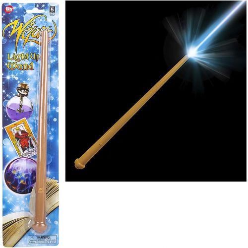  Rhode Island Novelty 14 Inch Light-up Magic Light and Sound Toy Wizard Wand Two Wands