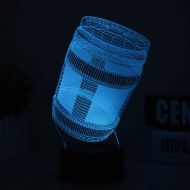 YZYDBD 3D Night Light Optical Illusion 3D Lamp Crystal Led Night Light RGB Changeable Mood Lamp 7 Color Light Base for Birthday Holiday