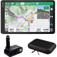 Garmin RV 1090 10 RV GPS Navigator with EVA Hard Shell Case and Car Charger Expander (010-02425-05)