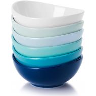 [아마존베스트]Sweese 123.003 Porcelain Mini Bowls - 4 Ounce for Dipping Sauces, Small Side Dishes - Set of 6, Cool Assorted Colors