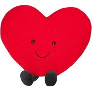 Red Heart Plush Toys, Love Heart Pillow Plushies Stuffed Figure Gifts for Kids Girls Valentines Day Suitable for Bedroom
