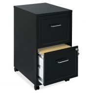 E&B Mobile File Cabinet With Wheels Rolling Storage Home Office Furniture 2 Drawers with Lock and Key Organizer Stainless Steel Black Bundle Includes Scented Wax Melts from Designe