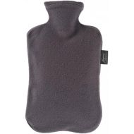 Fashy Hot Water Bottle with Fleece Cover, 2.0 L, Charcoal