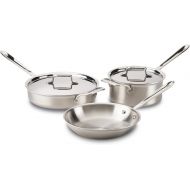 All-Clad BD005705 D5 Stainless Steel 5-Ply Bonded Dishwasher Safe Cookware Set, 5-Piece, Silver