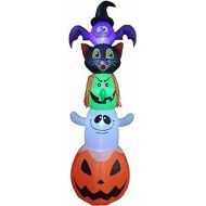 Great 8 Foot Halloween Inflatable Yard Decoration Bat Cat Witch Ghost Pumpkin Blowup