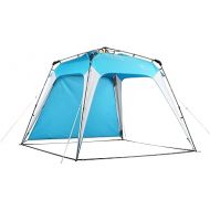 Mobihome Beach Canopy Beach Shelter Shade Tent 8.2 X 8.2 - Instant Portable Pop Up Sun Shelter, Easy Set-up and Take Down, with Sun Protection and One Shade Wall Included; Blue