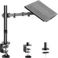 [아마존베스트]HUANUO Laptop/Notebook Desk Mount Stand - Height Adjustable Single Arm Mount with C Clamp, VESA 75X75 and 100X100 for Monitor 15-32 inch