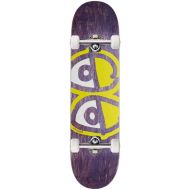 Krooked Team Eyes Skateboard Complete - Yellow - 8.06