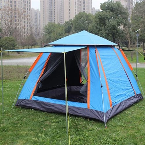 WALNUTA 3-4 Person Quick Automatic Opening Outdoor Camping Tent Family Tourist Tent Large Space Sun Shelter Tents (Color : A, Size : 240x240x154cm)