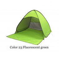 Weuiuit-tent Pure Color Automatically Set Up Camping Beach Shade Tent to Open Quickly Outdoor Protection Portable Beach Tent