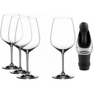 Riedel Extreme Cabernet Glasses Value Gift Pack (4-Pack) Bundle with Wine Pourer with Stopper (2 Items)