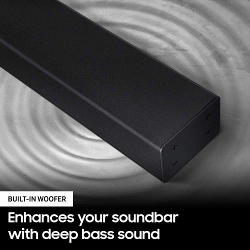  Amazon Renewed Samsung Dolby Audio/DTS 2.0 Channel Soundbar with Built-in Woofer - Black - Supports Streaming Music via Bluetooth & NFC (HW-T400) (Renewed)