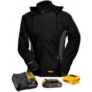 DEWALT DCHJ066C1-M 20V/12V MAX Womens Heated Jacket Kit, Black, Medium