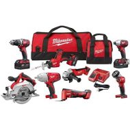 Milwaukee M18 Cordless Combo Kit 8-Tool with Three and charger