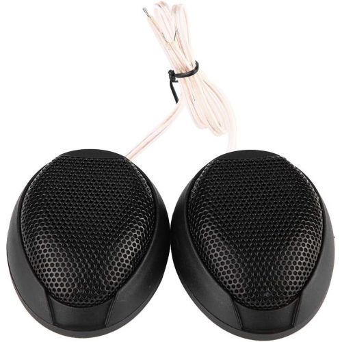  Aramox Car Tweeter 1000 W Mini Car Speaker Audio Round Adhesive Speaker Car Speaker with Adhesive (Black)