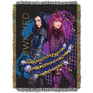 Disneys Descendants 2, Glitter Chains Woven Tapestry Throw Blanket, 48 x 60, Multi Color