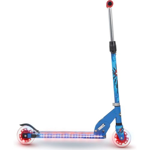  Huffy Electro-Light Inline 2 Wheel Scooter for Kids Age 5+, Disney Princess, Marvel, Star Wars, Frozen