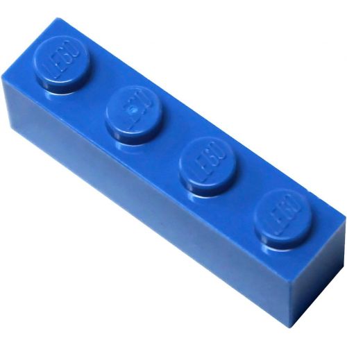  LEGO Parts and Pieces: Blue (Bright Blue) 1x4 Brick x100