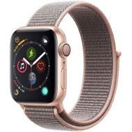 Apple Watch Series 4 (GPS, 40MM) - Gold Aluminum Case with Pink Sand Sport Loop Band (Renewed)