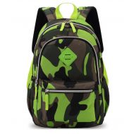 Fanci Flora Camo Prints Waterproof Lightweight Primary School Backpack Bookbag for Boys Girls Teens