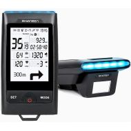 [아마존베스트]SHANREN GPS Bike Computer Di-Pro Built-in Front Light Bluetooth ANT+ Wireless Bike Computer Speedometer and Odometer, Rechargeable Cycling Computer for Most Bikes