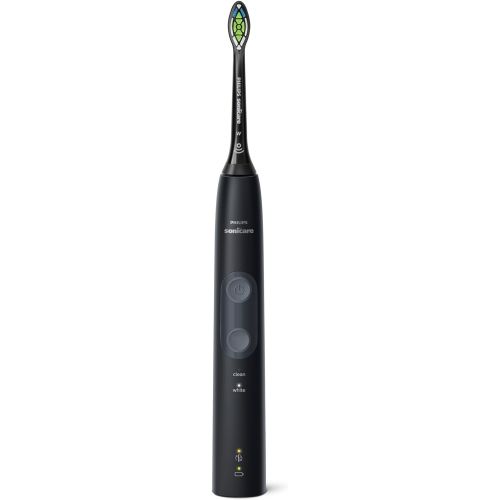 필립스 Philips Sonicare ProtectiveClean 4500 electric toothbrush HX6830 / 53 sonic toothbrush with 2 cleaning programs, pressure control, timer & travel case black