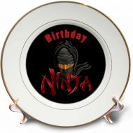 3dRose an Awesome Funny Ninja for Any Kid who Loves Ninjas and Martial Arts - Plates (cp_351850_1)