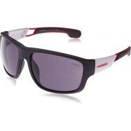 Carrera Mens 4006s Wrap Sunglasses, Matte Black, 63 mm